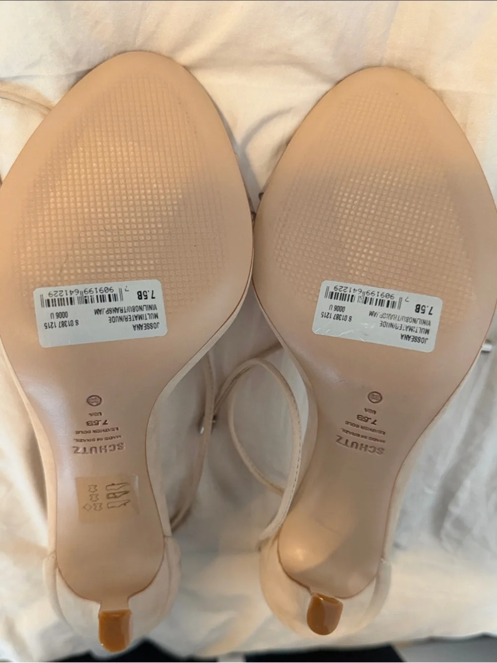 Schutz Josseana Open Toe Nubuck High-Heel Sandals - Size 7.5 - New